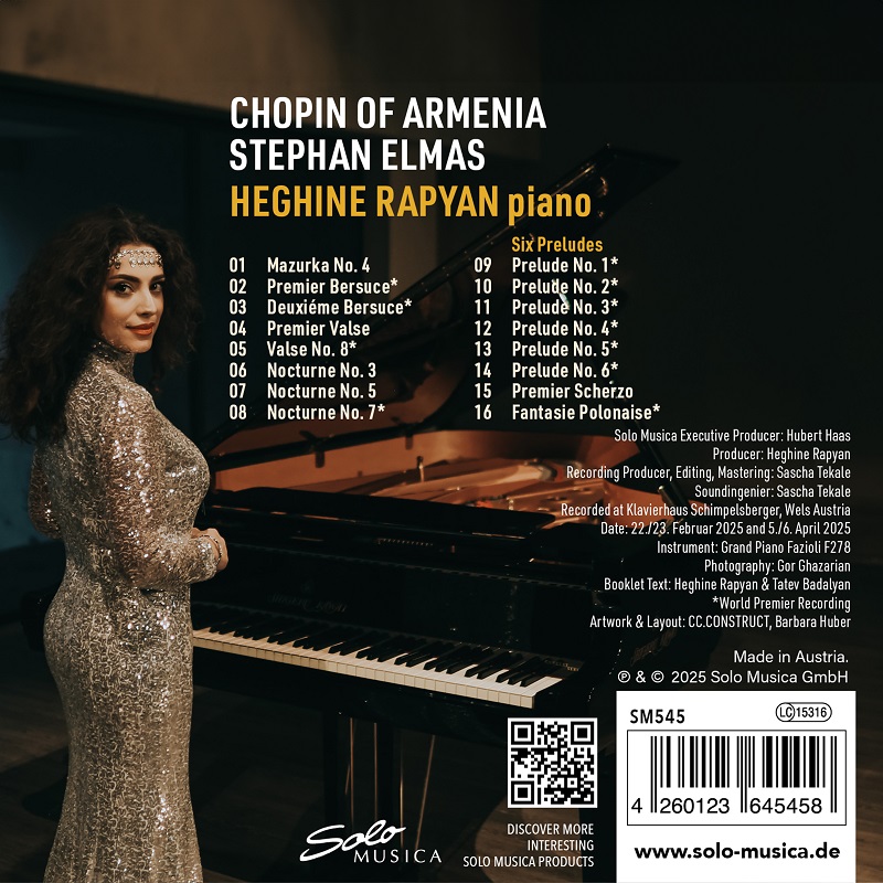 Heghine Rapyan: Chopin Of Armenia – Stephan Elmas – Bild 2