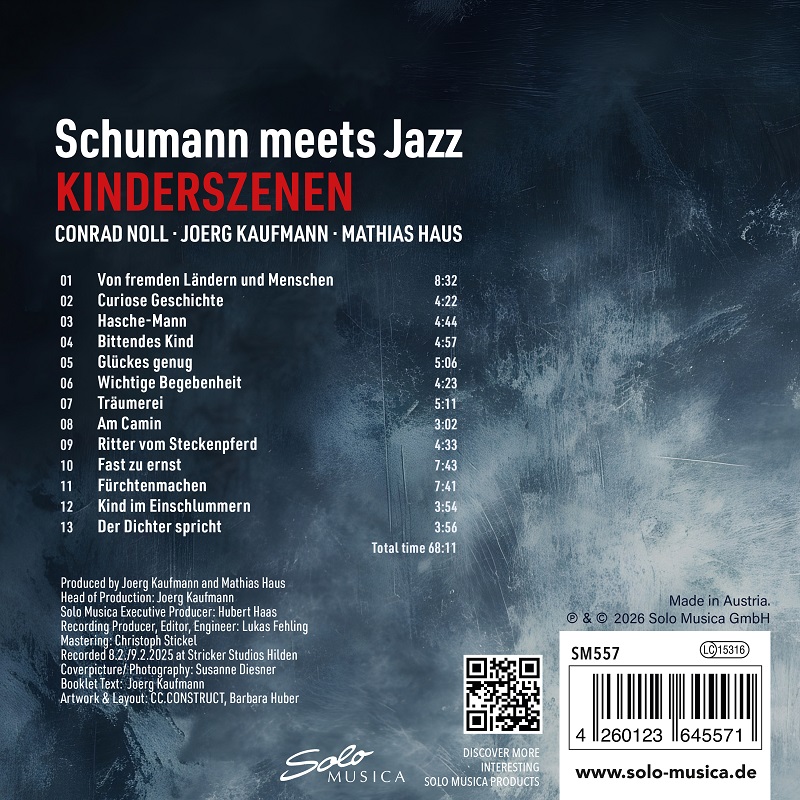 Conrad Noll, Jörg Kaufmann, Mathias Haus – Kinderszenen. Schumann meets Jazz – Bild 2