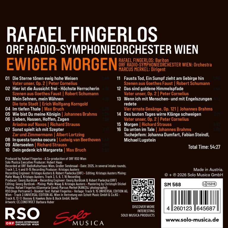 Rafael Fingerlos und ORF Radio-Symphonieorchester Wien – Ewiger Morgen – Bild 2